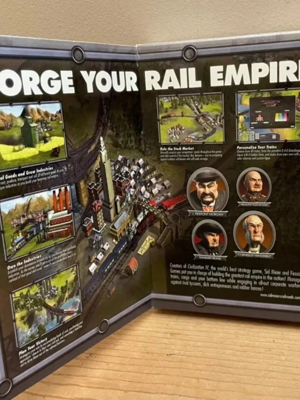 Sid Meier's Railroads PC Game 2006 CD-ROM w/ Manual Good Condition Windows